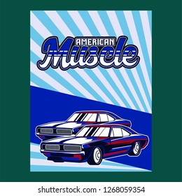 vintage car t shirt vector design - Vector 
