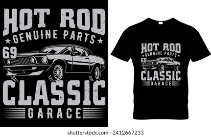 vintage car t-shirt design template 