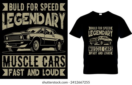 vintage car t-shirt design template 