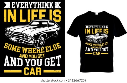 vintage car t-shirt design template 