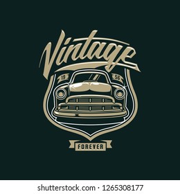 Vintage car vector