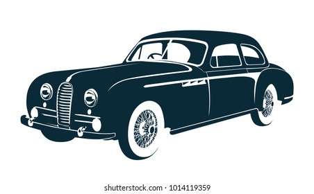 vintage car vector file