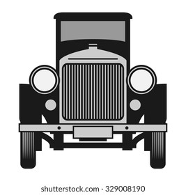 Vintage car, vector illustration