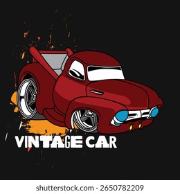 vintage car vector illustration designn