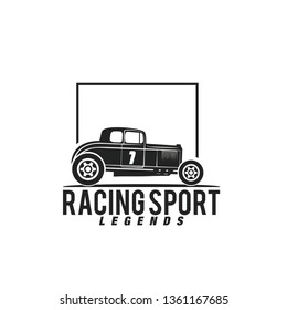 vintage car vector logo