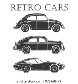 vintage car vector poster illustrations