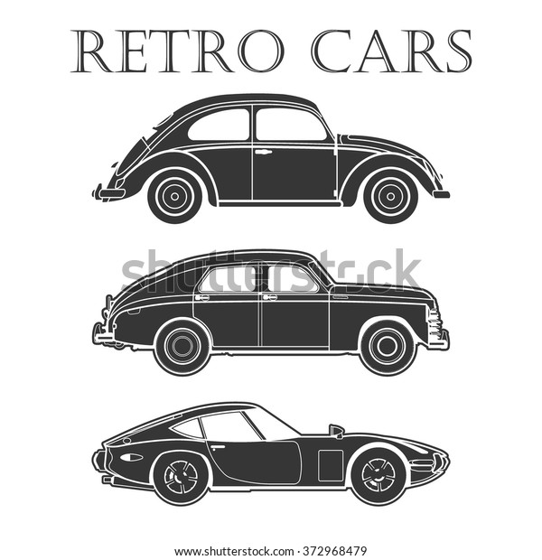 vintage car vector poster\
illustrations