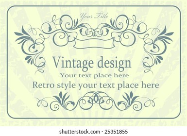 Vintage card