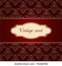 vintage card