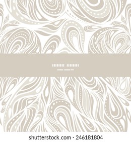 Vintage card with abstract patterns of gentle colors.