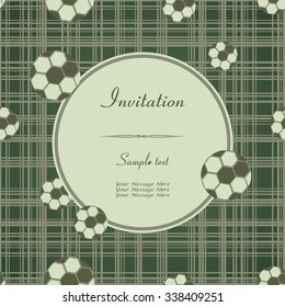 vintage card with abstract seamless pattern