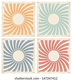 Vintage card background template.