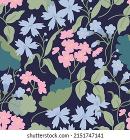 Vintage card with blossom flowers. Floral wreath. Flower frame for flowershop with label designs. Flowers background for cosmetics packaging
