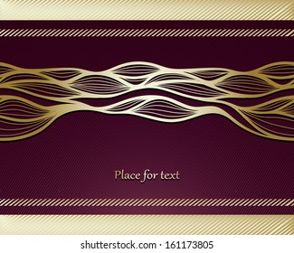 Vintage card with a border. 