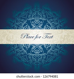 Vintage card  Can be used as invitation etc