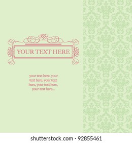 Vintage card design