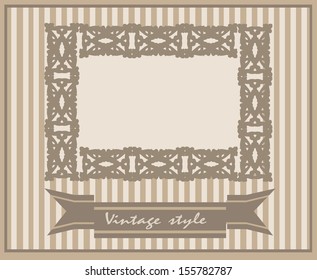 Vintage card design for greeting card