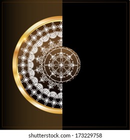 Vintage card design for greeting card.
