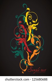 Vintage card design for greeting card, invitation, menu, cover