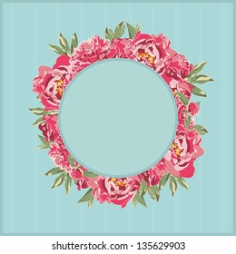 Vintage card design for greeting card, invitation, menu