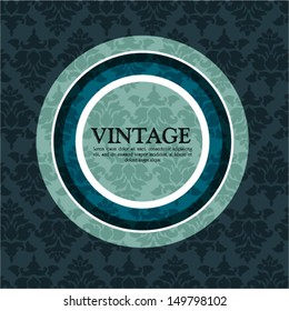 Vintage card design for greeting card, invitation, menu
