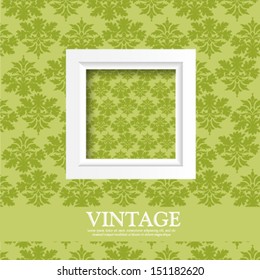 Vintage card design for greeting card, invitation, menu