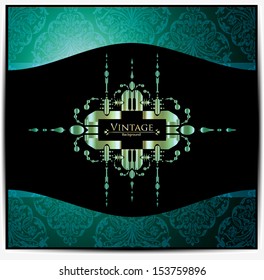 Vintage card design for greeting card, invitation, menu