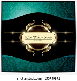 Vintage card design for greeting card, invitation, menu