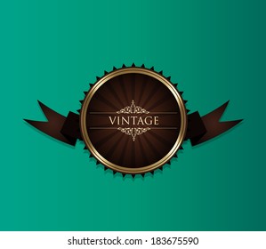 Vintage card design for greeting card, invitation, menu