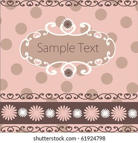 Vintage Card Design or package design