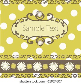 Vintage Card Design or package design