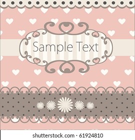 Vintage Card Design or package design