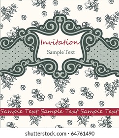 Vintage Card Design or Package Design