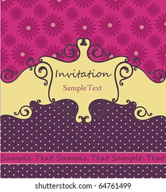 Vintage Card Design or Package Design