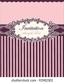 Vintage Card Design or package design