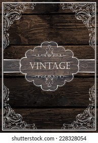 Vintage Card Design. Vector