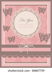 vintage card design. vector illustration