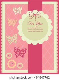 vintage card design. vector illustration
