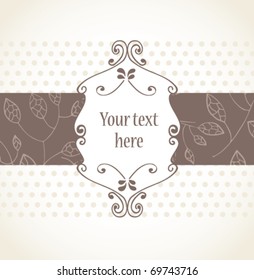 vintage card with dots