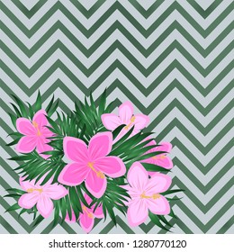 Vintage card with elegance flowers, vector illustration
