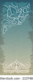 Vintage card with a flourish