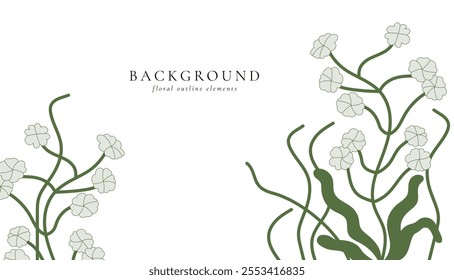 Vintage card with and forget me not flowers. Floral wreath. Decorative flowers background with label designs. Floral background for cosmetics packaging