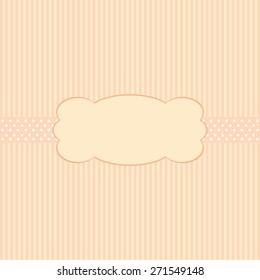 Vintage card for invitation.
