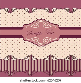 Vintage Card or package design