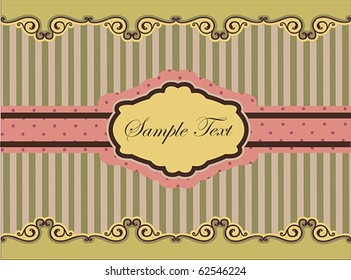 Vintage Card or package design