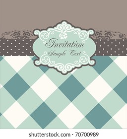 Vintage Card or package design