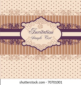 Vintage Card or package design