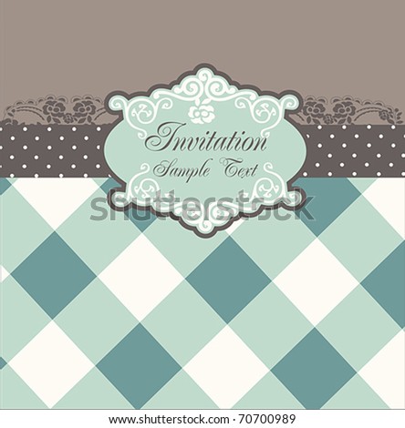 Vintage Card or package design