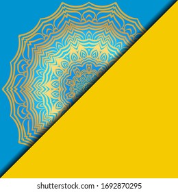 Vintage Card With Patterns of the Mandala. Floral Ornaments. Invitation Card Design. Vector Illustration.