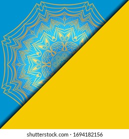 Vintage Card With Patterns of the Mandala. Floral Ornaments. Invitation Card Design. Vector Illustration.